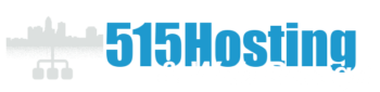 515 hosting and web design logo white