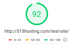 Optimized Website Speed Test Results