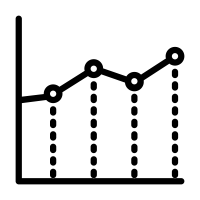 seo chart improve views icon