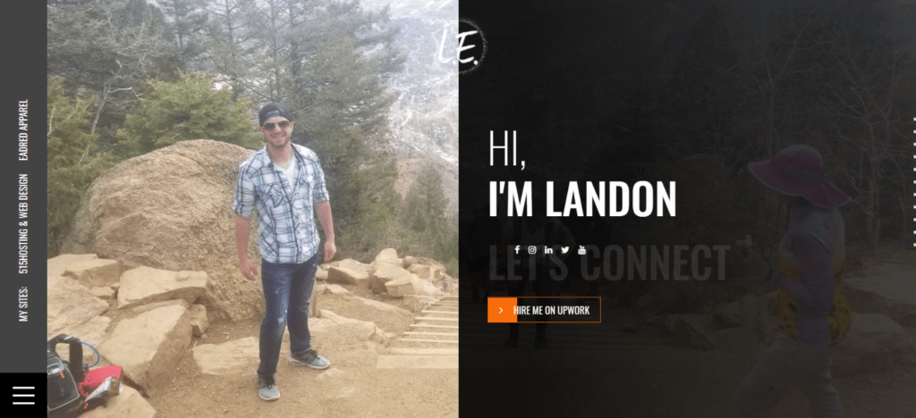 landon elscott portfolio website