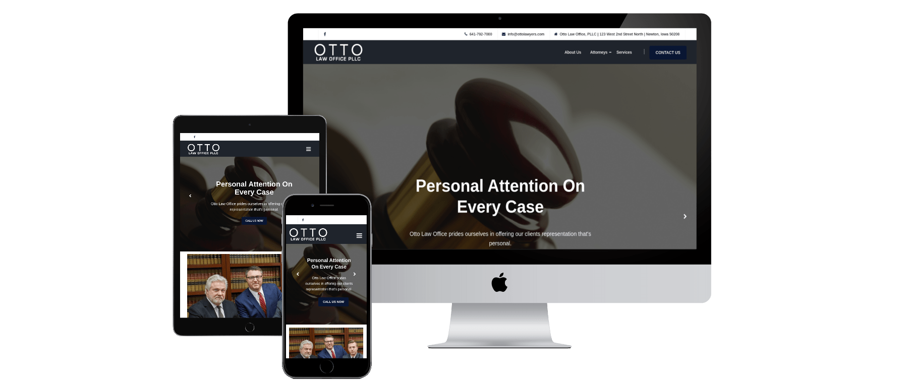 newton iowa lawyer responsive web design
