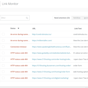 link monitoring