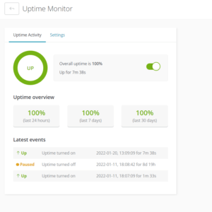 uptime monitoring