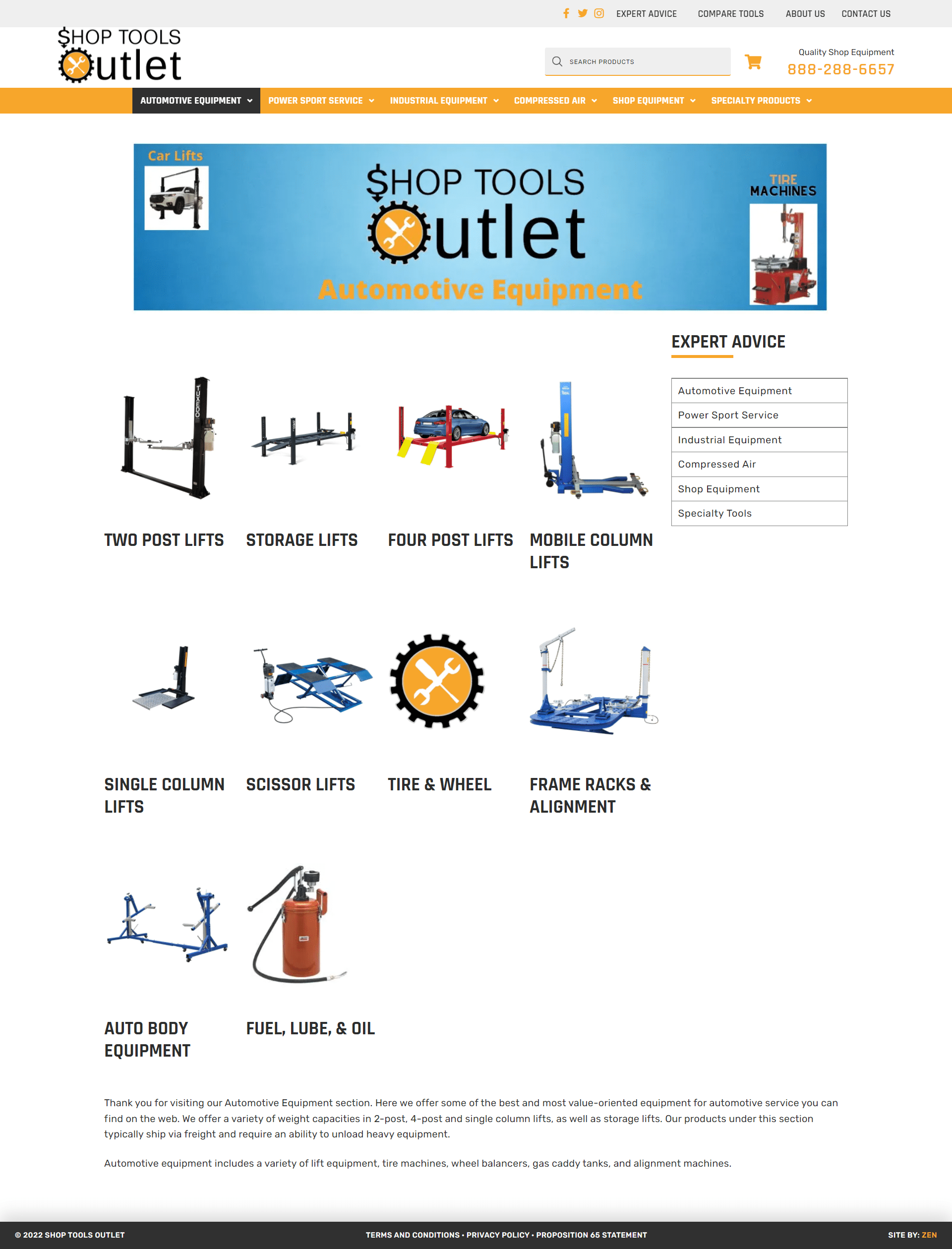 Shop Tools Outlet Landing Page 515Hosting &  Design LLC